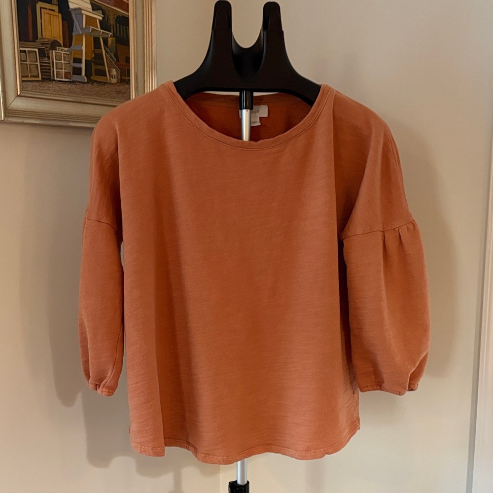 Pure Jill  Women’s Oversize Lagenlook Sweatshirt Boho Boxy Beach Cotton M